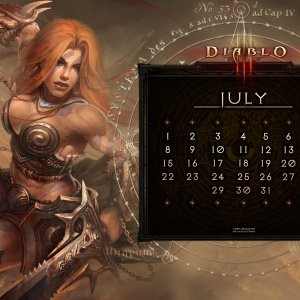 Calendar #13: Universal July