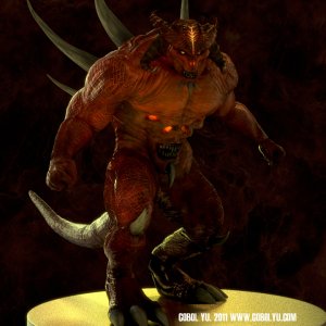 Diablo Lord of Terror 3D sculpt