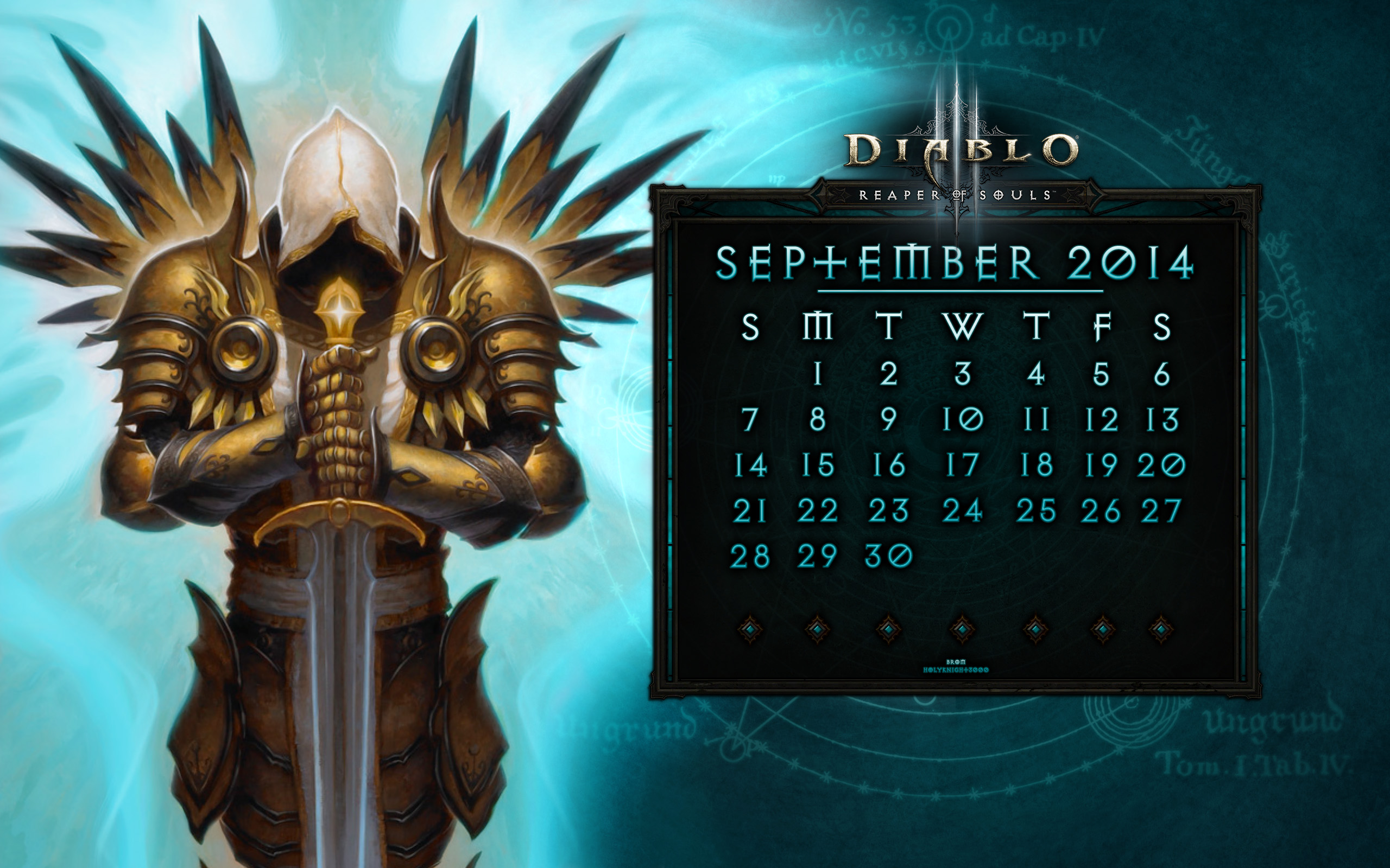 Calendar #4: September 2014