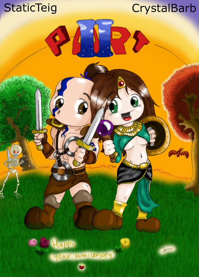 Chibi Barbarian &amp; Sorceress