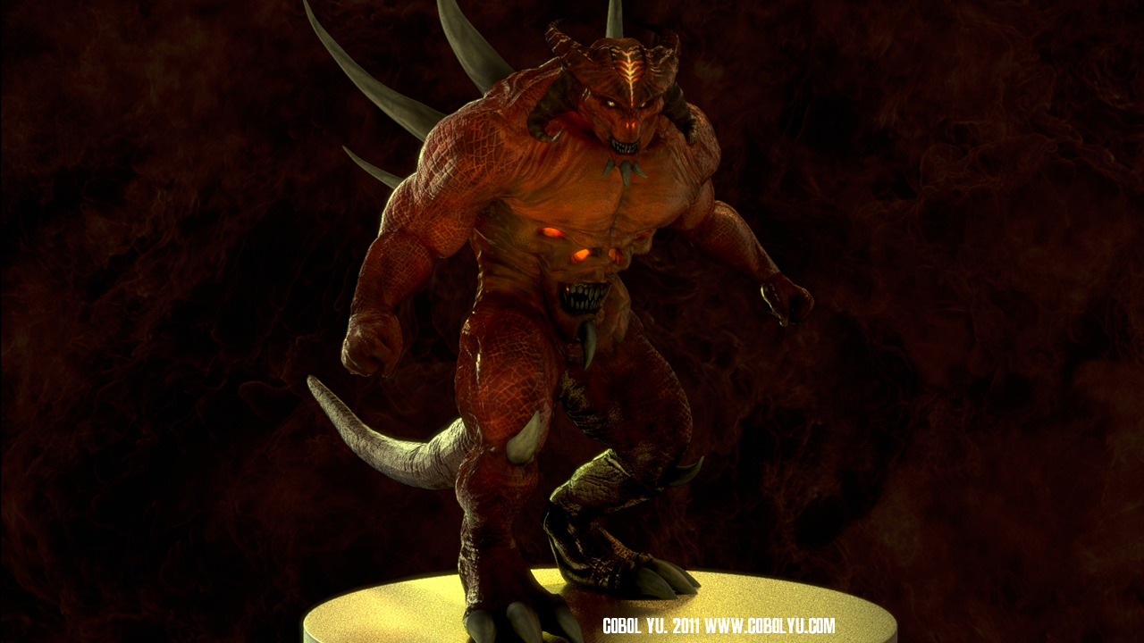 Diablo Lord of Terror 3D sculpt